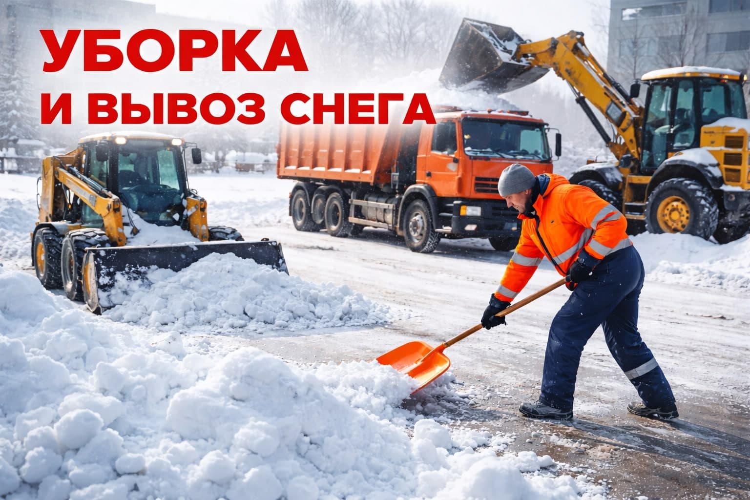 Уборка и вывоз снега в Гомеле и Гомельской области